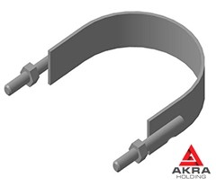 Хомут для вертикальных трубопроводов 1620x40,78 Сталь 20 ОСТ 24.125.117-01