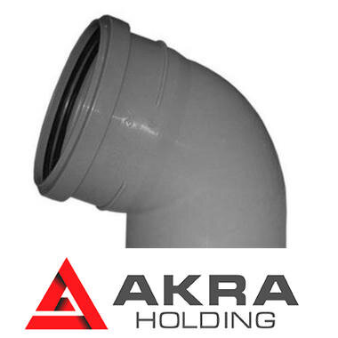 Отвод канализационный 50х67гр ПП