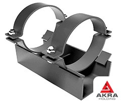 Корпусная хомутовая неподвижная опора 133x7,84 КХ ОСТ 36-146-88