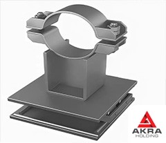 Тавровая хомутовая неподвижная опора 89x3,4 ТХ ОСТ 36-146-88