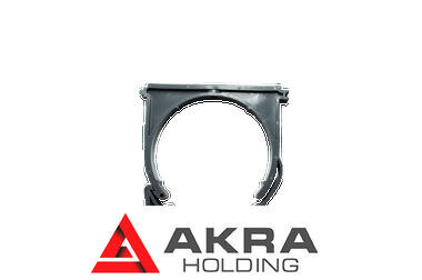 РР Хомут с защелкой канализационный белый д50