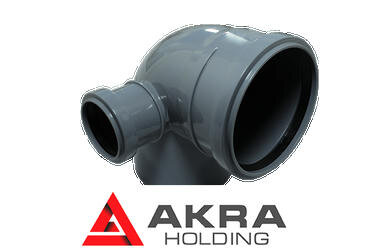 Отвод канализационный D110х90 с левым выходом D50