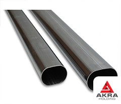 Плоскоовальная труба 80x40x5 09Г2С ГОСТ 8642 - 68