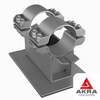 Хомутовые направляющие опоры 133x6,71 AISI-304 СТО 79814898 131-2009