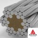 Steel rope (cable) triple lay LK-R 2.5 mm