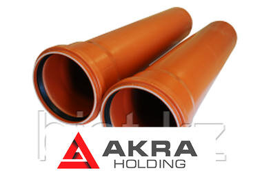 Труба канализационная д110х5000 оранжевая для наружных работ