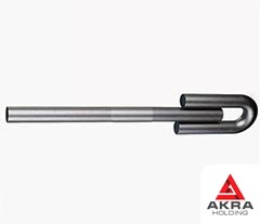 Резьбовая тяга с ушком для подвесок станционных трубопроводов 16x1500x0,9 Сталь 20 ОСТ 34-10-741-93