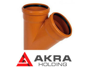 Тройник канализационный 110х110/45 оранжевый