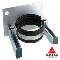 Хомут для вертикальных трубопроводов 273x18,1x780x16,6 AISI-304 ОСТ 34-10-736-93