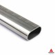 Труба нержавеющая овальная 8х4х0,5 мм AISI 316T профильная