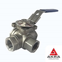 Кран 3-ходовой фланцевый сальниковый с Т-образной пробкой 536-3M.340-02 (ИТШЛ.491755.005-02) 80х6