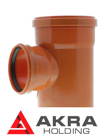 Тройник канализационный 160х110/90 оранжевый