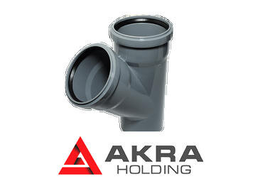 Тройник канализационный 40х40/45гр ПП