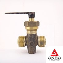 Кран 3-ходовой штуцерный сальниковый с Т-образной пробкой 536-3М.512 (ИТШЛ.491741.007) 32х10