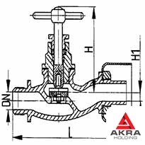 Кран вентильный писсуарный 536-3М.263 (ИТШЛ.491741.016) 15х6