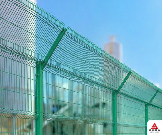 Козырек для панели ограждения с цветным, порошковым полимерным покрытием