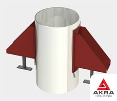 Опора вертикальных трубопроводов 500x55,8 ОВ ОСТ 36-17-85