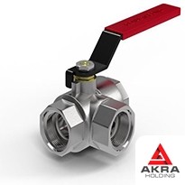 Кран 3-ходовой муфтовый сальниковый с L-образной пробкой 536-03.039 (ИТШЛ.491742.003) 50х6