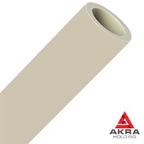 Polypropylene square pipe 60x40x5000 mm GOST R 52134-2003 color - gray