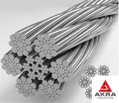 Steel rope (cable) double lay 73 mm TC