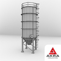 Steel vertical tanks 300x7580x7500