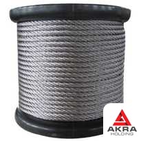 Marine steel rope (cable) LK-RO 8.1x0.5x0.36 mm