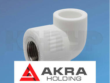 Угольник для полипролиленовых труб комбинированный ВР D20-1/2 PPR