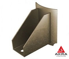 Лапа с накладкой для вертикальных трубопроводов 1220x8000x550x82 Сталь 20 ОСТ 34-10-738-93