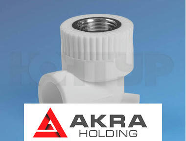 Угольник для полипролиленовых труб комбинированный с креплением ВР D20-1/2 PPR