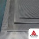 Лист перфорированный Qv шаг 10 мм, отверстие 5 мм 0,4х600х1200 мм 09Г2С оцинкованный