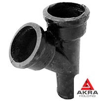 Тройник косой 45 100x100 мм ЧК