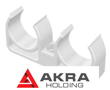 Опора для труб двойная D25