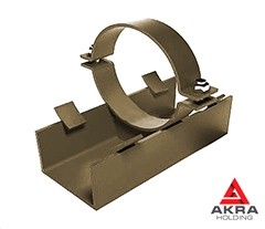 Корпусная хомутовая подвижная опора 377x30,9 КХ ОСТ 36-146-88