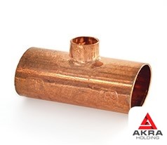 Тройник медный переходной 1.625х1.125 мм